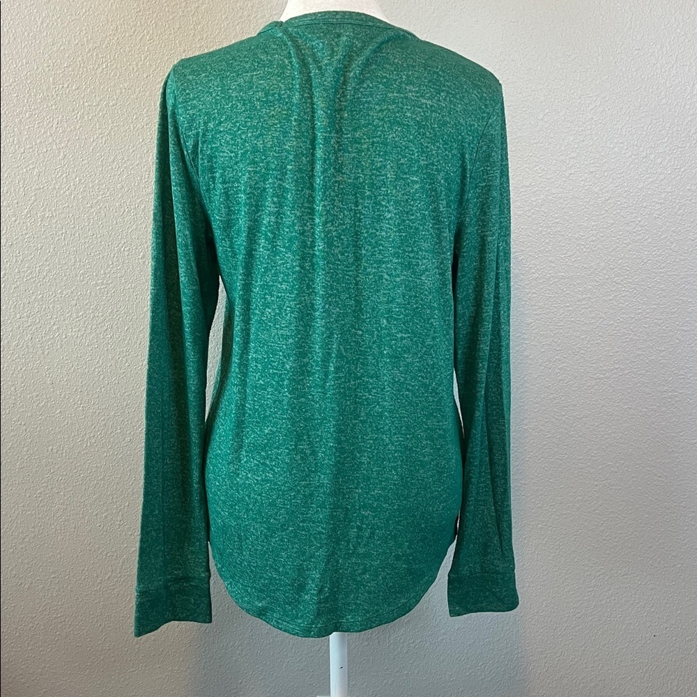 VS Pink Scoopneck Christmas Pajama Shirt Green Size Large - Picture 3 of 9